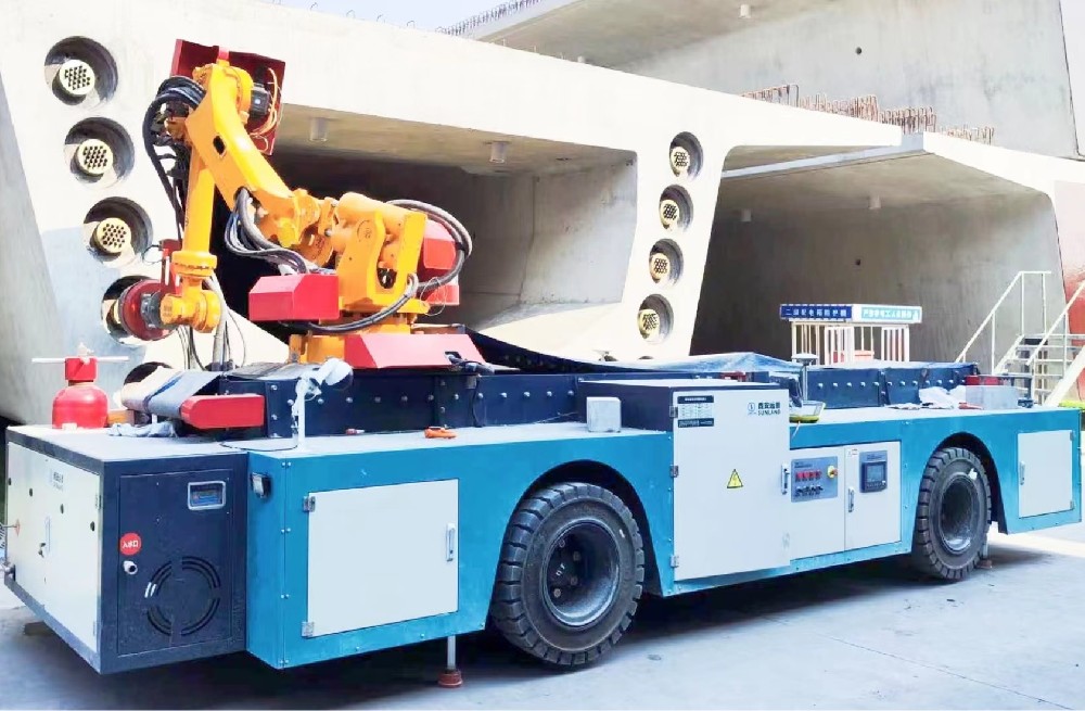 箱梁自動鑿毛機器人